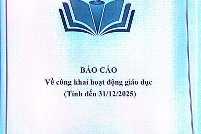 Báo cáo về công khai hoạt động giáo dục