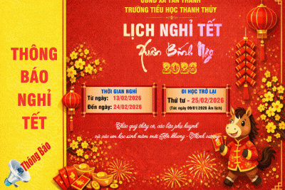 Thông báo lịch nghỉ Tết Xuân Bính Ngọ 2026